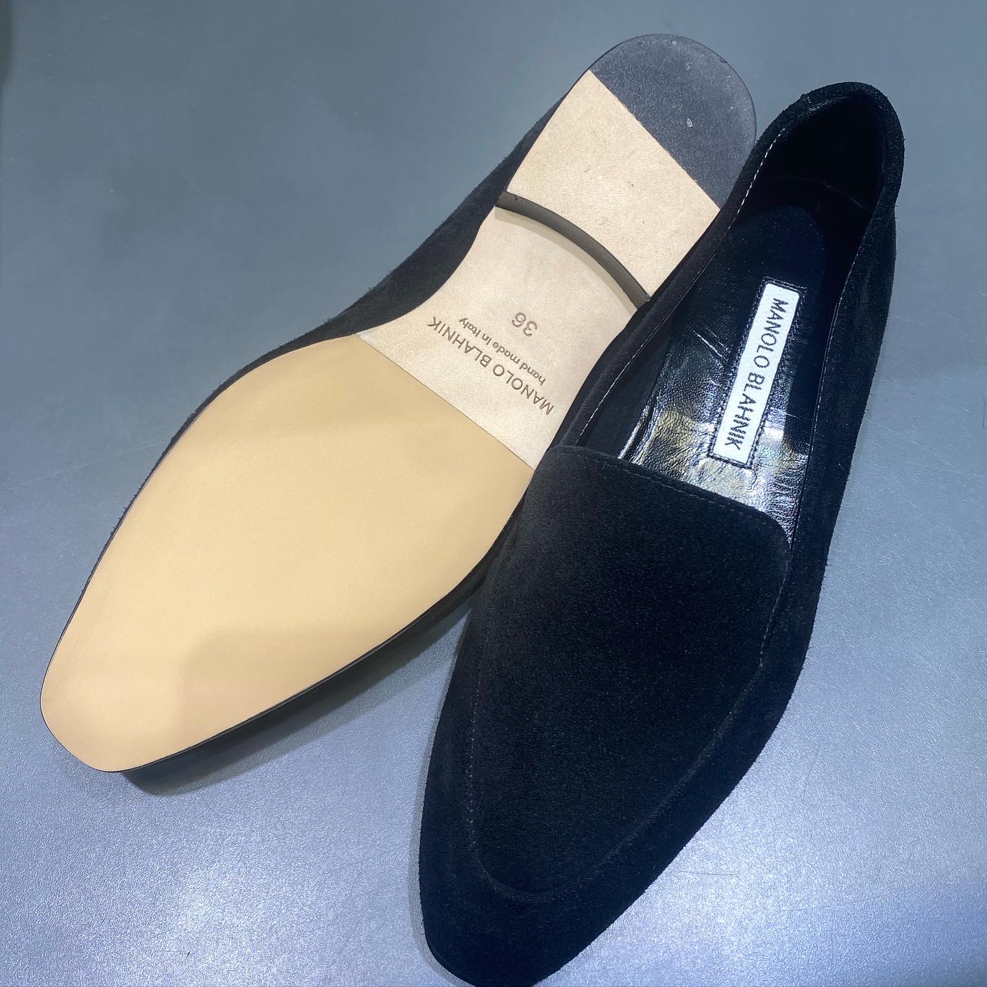 MANOLO BLAHNIK×CSLシルクハーフソール | ポリッシュ